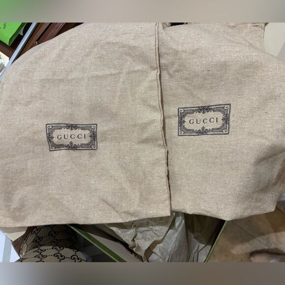 GUCCI Ellis GG Monogram Supreme Canvas & Leather Ankle Boots Brown - Picture 9 of 13